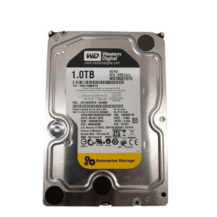 Disque dur WD 1TB 7.2K HDD SATA 3G 3.5" 512e 32MB WD1002FBYS