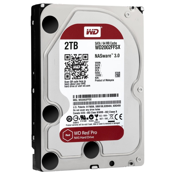 Disque dur WD 2TB 7.2K HDD SATA 3.5" 64MB WD2002FFSX