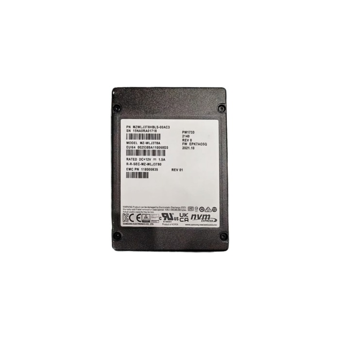Dysk twardy EMC 3.84TB SSD NVMe PCIe 4.0x4 2.5" V-NAND TLC RI 512e 118000835