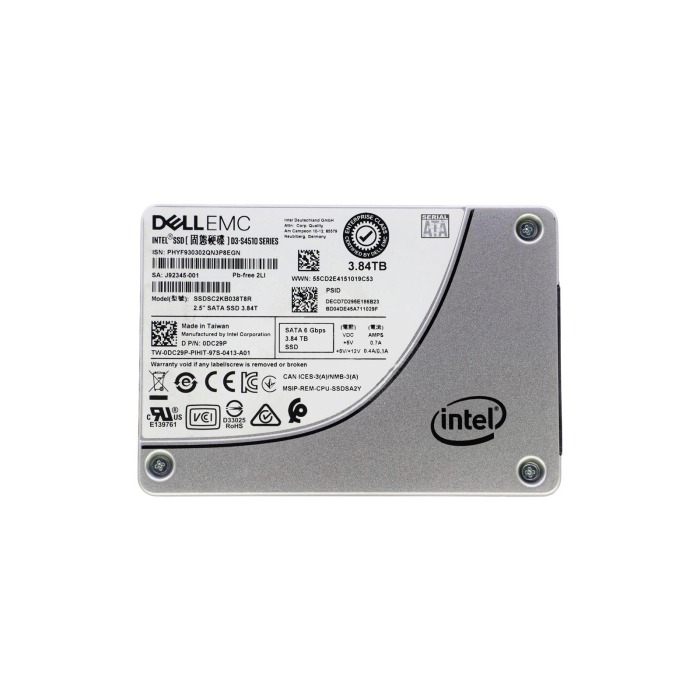Hard drive Dell 3.84TB SSD SATA 6G 2.5" TLC RI DC29P