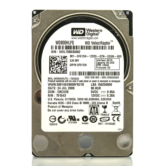 Hard drive Dell 80GB HDD SATA 3G 2.5" F615H