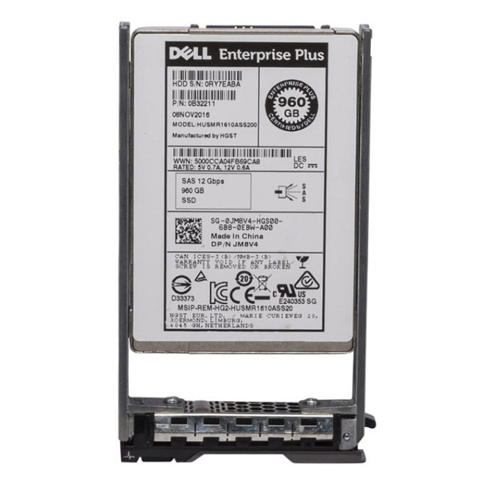 Hard drive Dell Compellent 960GB SSD SAS 12G 2.5" MLC RI JM8V4-CMP