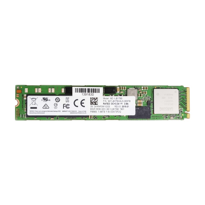 Hard drive Samsung 1.92TB SSD NVMe PCIe 3.0x4 M.2 22110 TLC MZ1LB1T9HALS-000FB