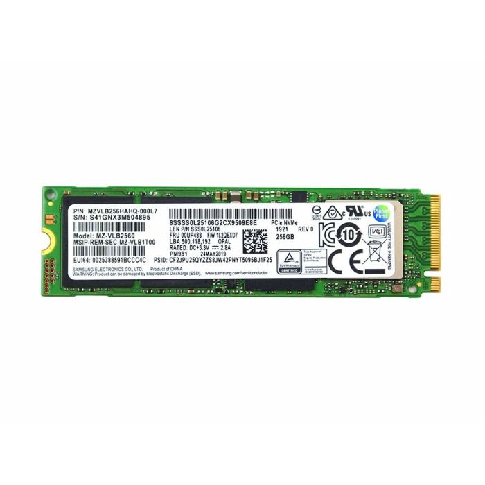 Hard drive Samsung 256GB SSD NVMe M.2 2280 TLC MZVLB256HAHQ-000L7