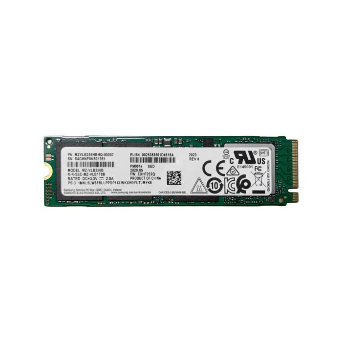 Hard drive Samsung 256GB SSD NVMe M.2 2280 TLC MZVLB256HBHQ-00007