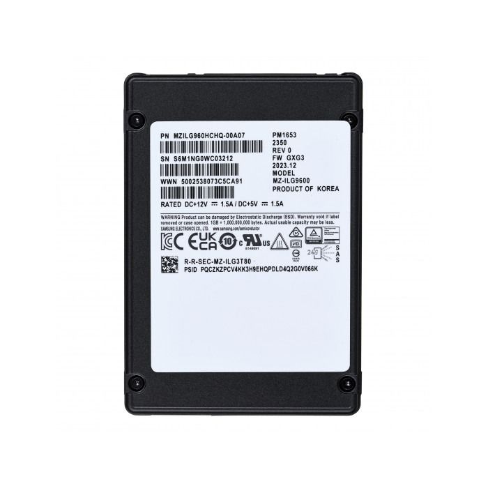 Hard drive Samsung 960GB SSD SAS 2.5" RI MZILG960HCHQ-00A07
