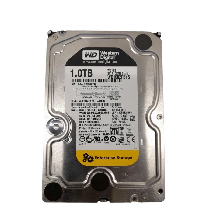 Hard drive WD 1TB 7.2K HDD SATA 3G 3.5" 512e 32MB WD1002FBYS