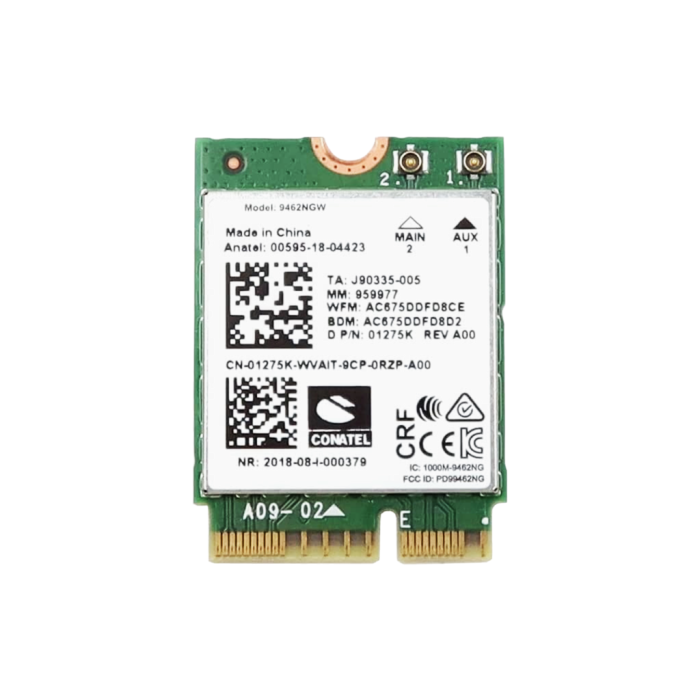 Karta sieciowa Intel Wireless-AC 9462 M.2 2230 Wi-Fi 5 (802.11ac) Bluetooth 5.0 1275K
