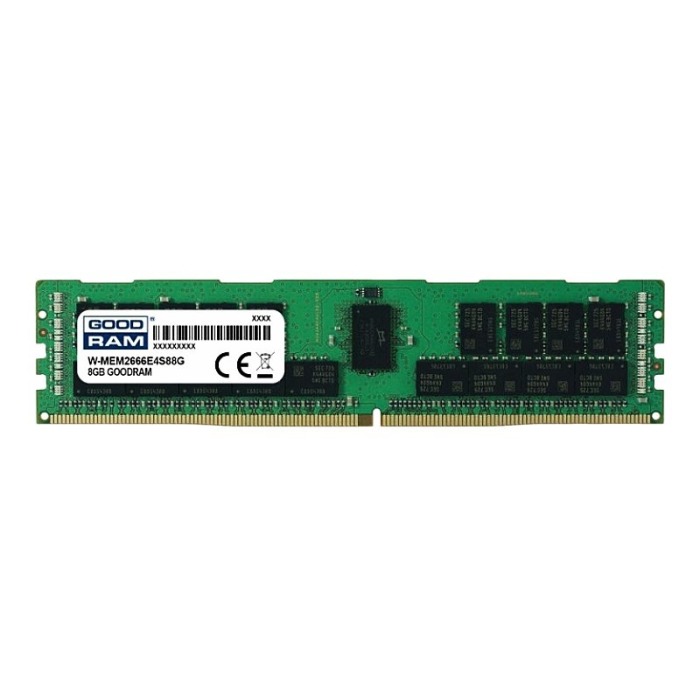 Mémoire RAM GoodRAM 8GB 1Rx8 PC4-21300 DDR4 UDIMM ECC 2666MHz W-MEM2666E4S88G