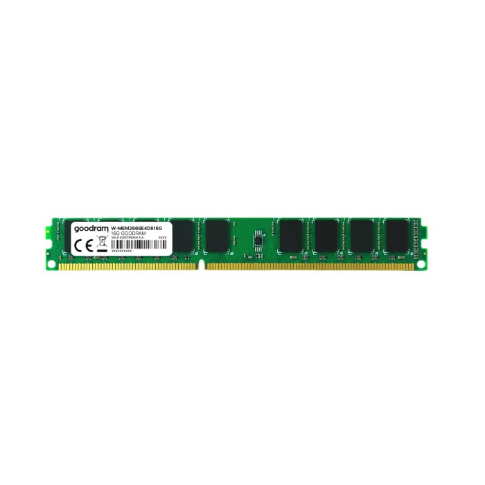 Mémoire RAM Goodram Enterprise 16GB 2Rx8 DDR4 UDIMM ECC 2666MHz W-MEM2666E4D816G