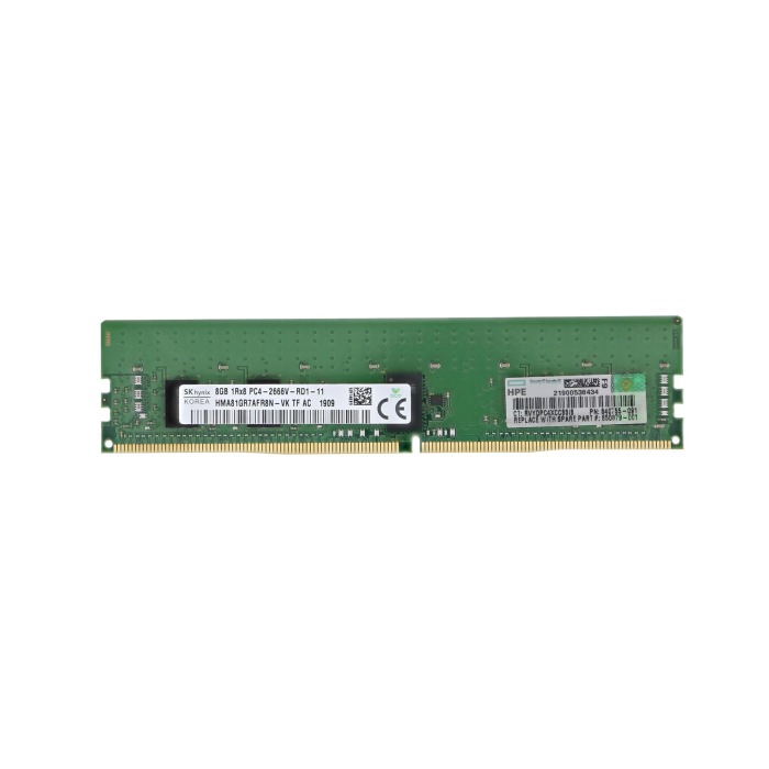 Mémoire RAM HPE 8GB 1Rx8 DDR4 RDIMM ECC 2666MHz 840755-091