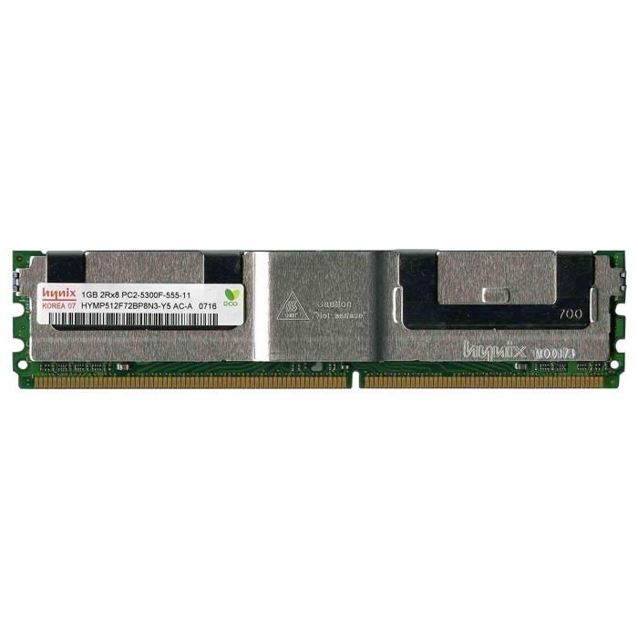 Mémoire RAM Hynix 1GB 2Rx8 PC2-5300F DDR2 FBDIMM 667MHz HYMP512F72BP8N3-Y5