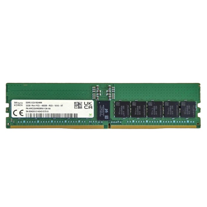Mémoire RAM Hynix 32GB 1Rx4 PC5-38400R DDR5 RDIMM 4800MHz HMCG84MEBRA113N