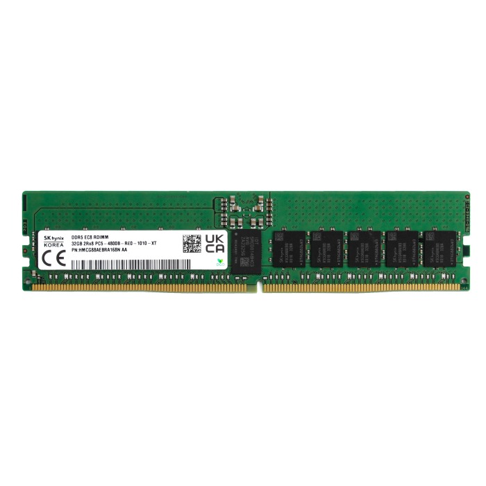 Mémoire RAM Hynix 32GB 2Rx8 PC5-38400 DDR5 4800MHz RDIMM ECC HMCG88AEBRA168N