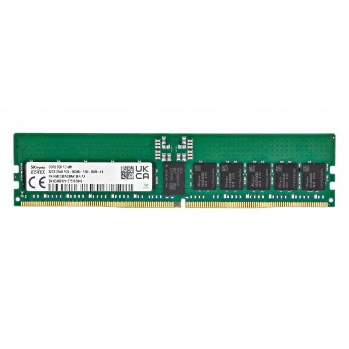 Mémoire RAM Hynix 32GB 2Rx8 PC5-44800 DDR5 5600MHz RDIMM ECC HMCG88AGBRA186N