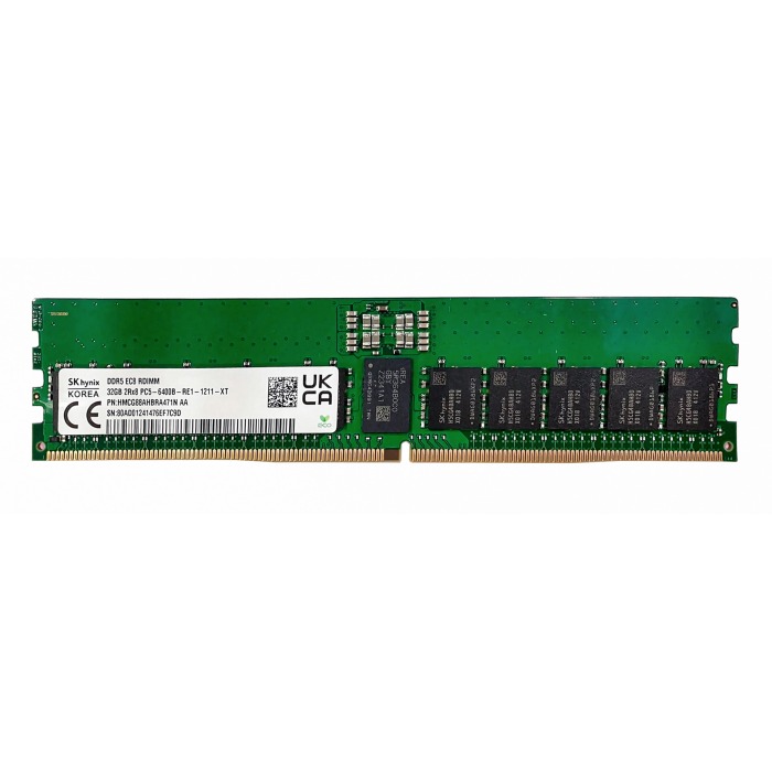 Mémoire RAM Hynix 32GB 2Rx8 PC5-51200 DDR5 6400MHz RDIMM ECC HMCG88AHBRA471N