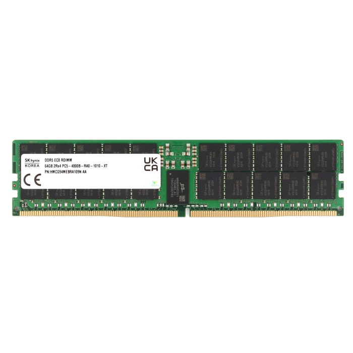 Mémoire RAM Hynix 64GB 2Rx4 PC5-4800B-R DDR5 4800MHz RDIMM ECC HMCG94MEBRA109N