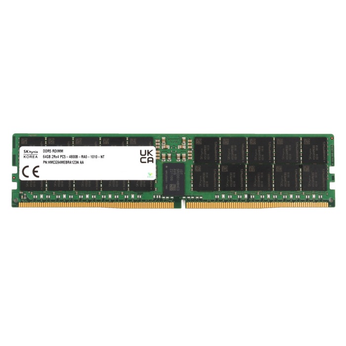 Mémoire RAM Hynix 64GB 2Rx4 PC5-4800B-R DDR5 4800MHz RDIMM ECC HMCG94MEBRA123N