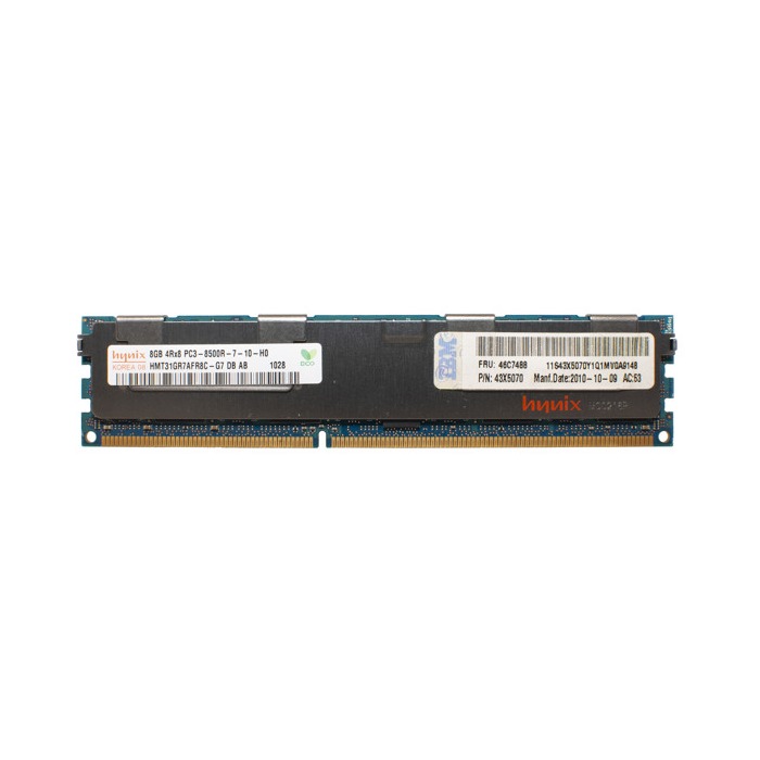 Mémoire RAM IBM 8GB 4Rx8 PC3-8500R DDR3 RDIMM 1066MHz 43X5070