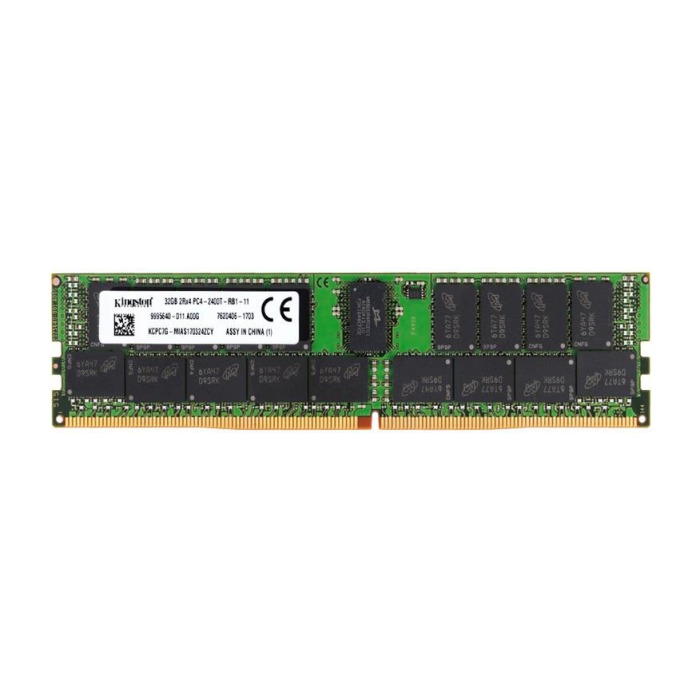 Mémoire RAM Kingston 32GB 2Rx4 PC4-19200 DDR4 RDIMM 2400MHz 9995640-011.A00G