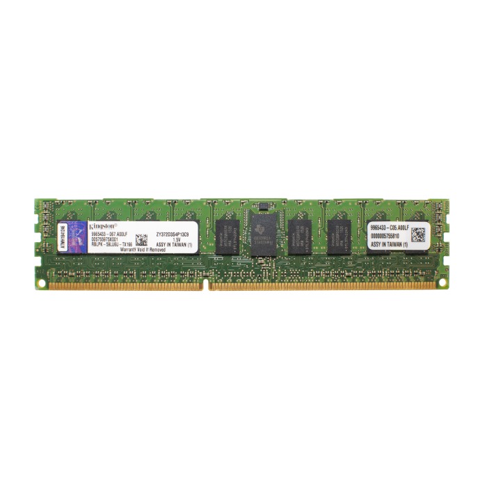 Mémoire RAM Kingston 4GB 2Rx4 1333MHz DDR3 RDIMM ZY372D3S4P13C9