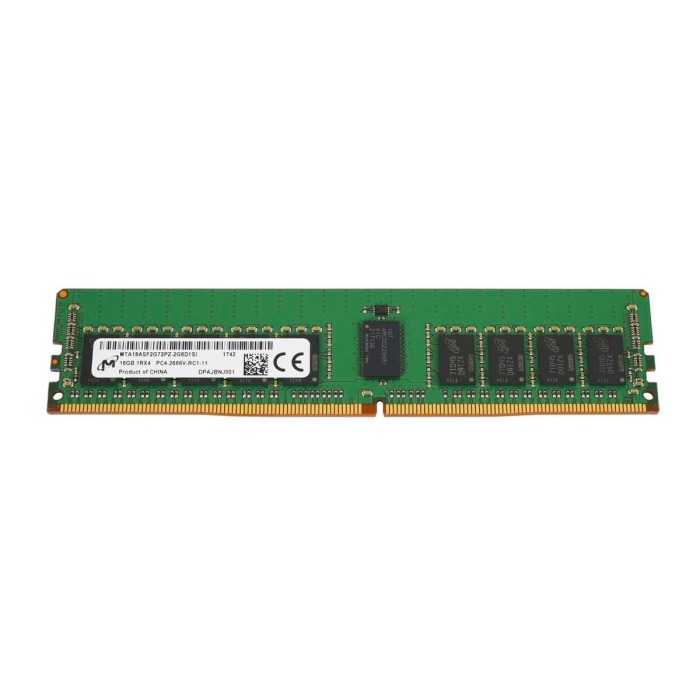 Mémoire RAM Micron 16GB 1Rx4 PC4-21300 DDR4 2666MHz MTA18ASF2G72PZ-2G6D1