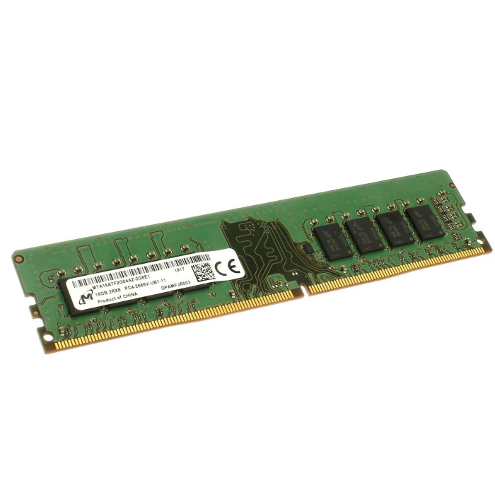 Mémoire RAM Micron 16GB 2Rx8 DDR4-2666U DDR4 UDIMM non ECC 2666MHz MTA16ATF2G64AZ-2G6
