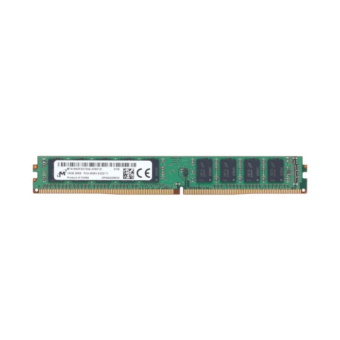 Mémoire RAM Micron 16GB 2Rx8 DDR4 UDIMM ECC 2666MHz MTA18ADF2G72AZ-2G6E1