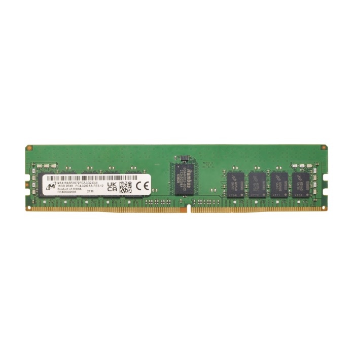 Mémoire RAM Micron 16GB 2Rx8 PC4-25600R DDR4 RDIMM 3200MHz MTA18ASF2G72PDZ-3G2J3