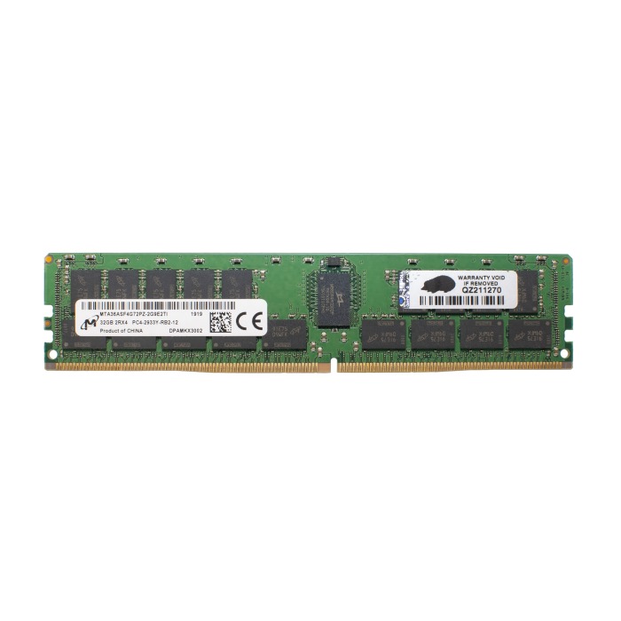 Mémoire RAM Micron 32GB 2Rx4 PC4-23400 DDR4 RDIMM ECC 2933MHz MTA36ASF4G72PZ-2G9E2