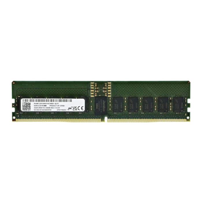 Mémoire RAM Micron 32GB 2Rx8 PC5-44800 DDR5 5600MHz RDIMM ECC MTC20F2085S1RC56BD1