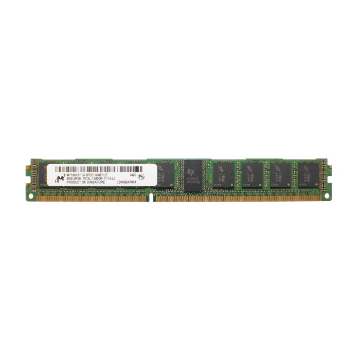 Mémoire RAM Micron 8GB 2Rx8 PC3L-12800R DDR3 RDIMM MT18KDF1G72PDZ-1G6E1