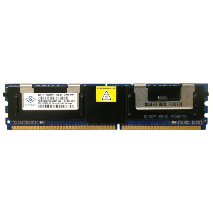 Mémoire RAM Nanya 1GB 2Rx8 PC2-5300F DDR2 FBDIMM 667MHz NT1GT72U8PB1BN-3C