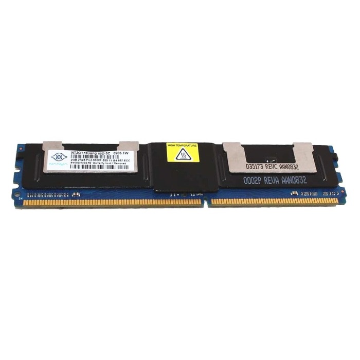 Mémoire RAM Nanya 2GB 2Rx8 PC2-5300F DDR2 FBDIMM 667MHz NT2GT72U8PD1BD-3C