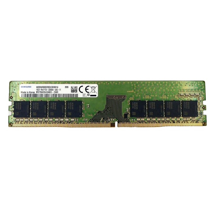 Mémoire RAM Samsung 16GB 1Rx8 PC4-25600U DDR4 UDIMM 3200MHz M378A2G43AB3-CWE