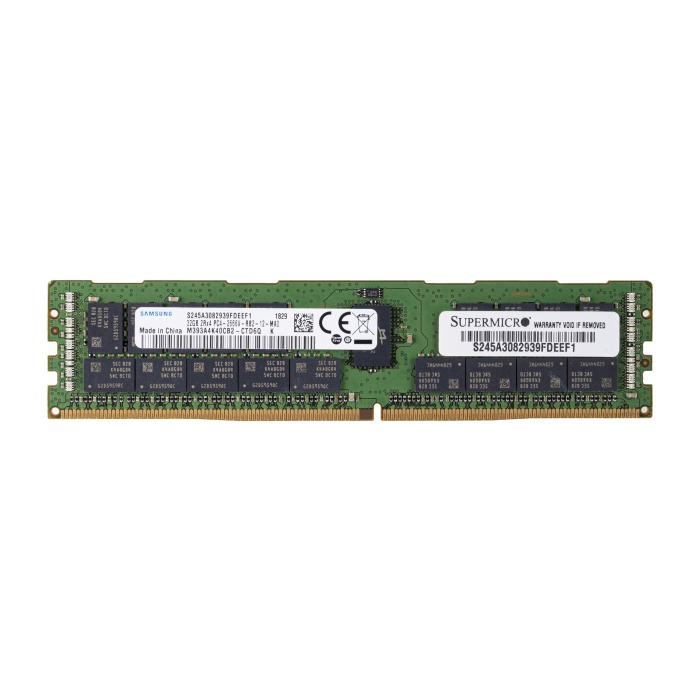 Mémoire RAM Samsung 32GB 2Rx4 PC4-21300V-R DDR4 RDIMM ECC 2666MHz M393A4K40CB2-CTD