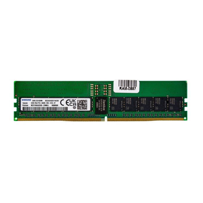 Mémoire RAM Samsung 32GB 2Rx8 PC5-44800 DDR5 RDIMM ECC 5600MHz M321R4GA3EB0-CWMXJ