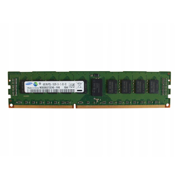Mémoire RAM Samsung 4GB 2Rx8 PC3L-10600R DDR3 RDIMM 166MHz M393B5273CH0-YH9