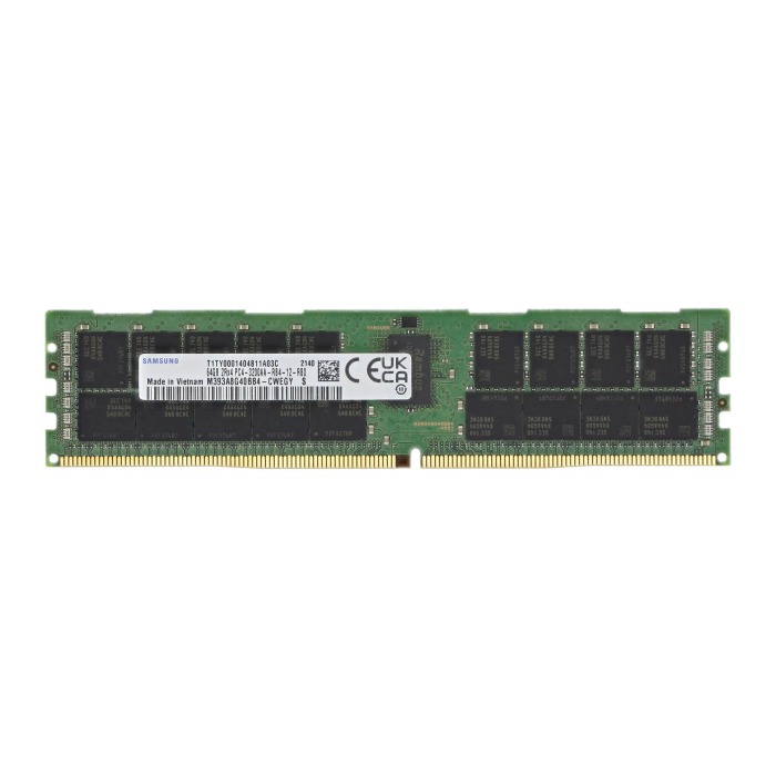 Mémoire RAM Samsung 64GB 2Rx4 PC4-25600 DDR4 RDIMM ECC 3200MHz M393A8G40BB4-CWE