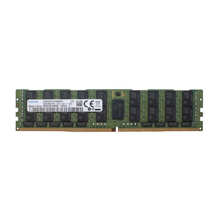 Mémoire RAM Samsung 64GB 4Rx4 PC4-19200T-L DDR4 LRDIMM ECC 2400MHz M386A8K40BMB-CRC