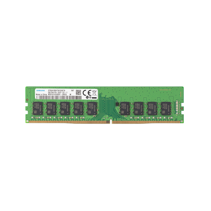 Mémoire RAM Samsung 8GB 2Rx8 PC4-19200T-E DDR4 UDIMM ECC 2400MHz M391A1G43EB1-CRC