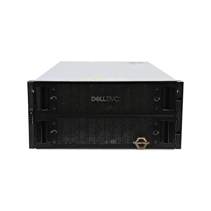 Macierz dyskowa Dell PowerVault ME4084 z 2x Kontroler iSCSI (10GbE Base-T), 6x 8TB HDD SAS, 2x 2200W AC PSU, szyny