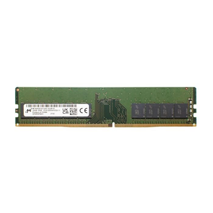 Pamięć RAM Micron 16GB 1Rx8 PC4-25600 DDR4 UDIMM ECC 3200MHz MTA9ASF2G72AZ-3G2B1