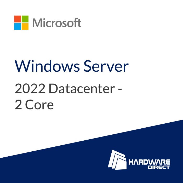 Microsoft Windows Server 2022 Datacenter - 2 cœurs