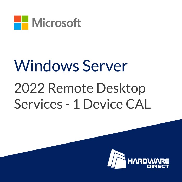 Microsoft Windows Server 2022 Remote Desktop Dienstleistungen - 1 Geräte CAL