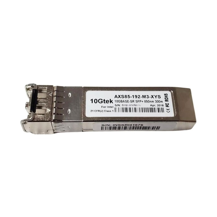 Module optique 10Gtek 10Gb/s SFP+ LC-LC 850nm MM 300m AXS85-192-M3-XYS