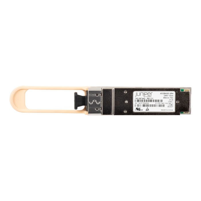 Module optique Juniper Networks 40Gb/s QSFP+ MPO 850nm MM 100m QFX-QSFP-40G-SR4