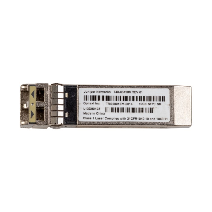 Module optique Juniper Networks SRX-SFPP-10G-SR-ET 10Gb/s SFP+ LC-LC 850nm MM 400m 740-031980