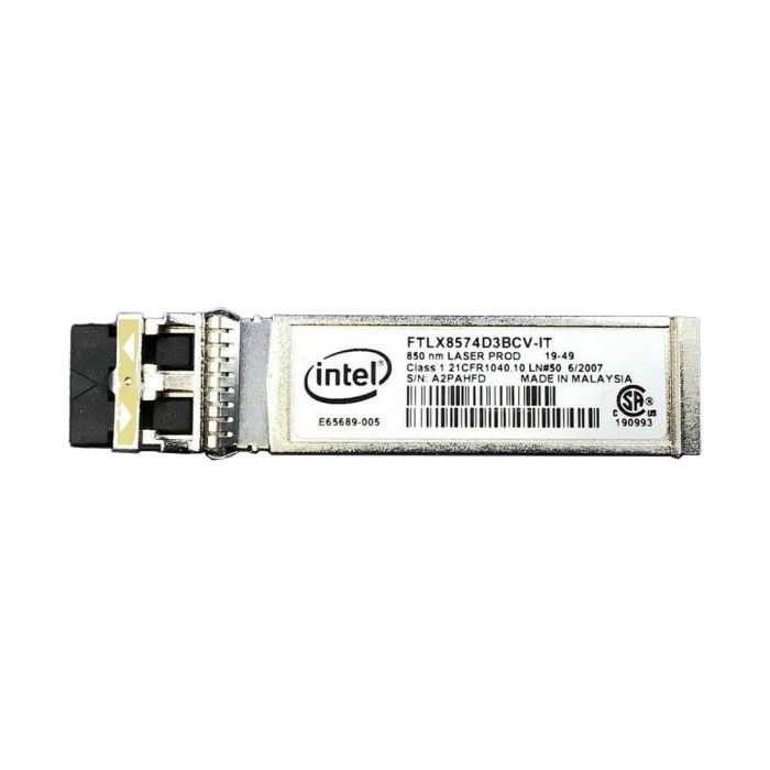 Optical transceiver Intel 10Gb/s LC-LC 850nm MM 300m FTLX8574D3BCV-IT