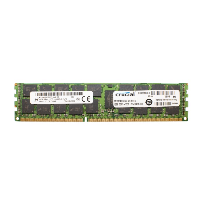 RAM Dell 16GB 2Rx4 PC3L-10600R DDR3 RDIMM 1333MHz SNPMGY5TC/16G